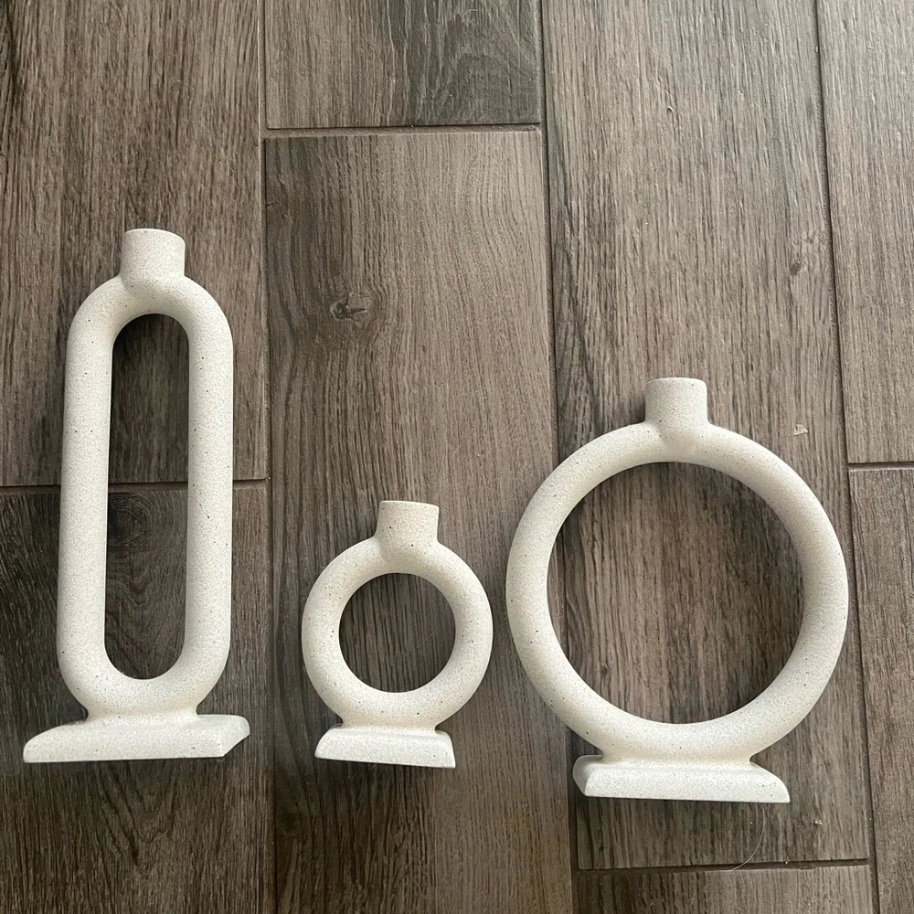Lorin Cement Taper Candle Holder (Set of 3)